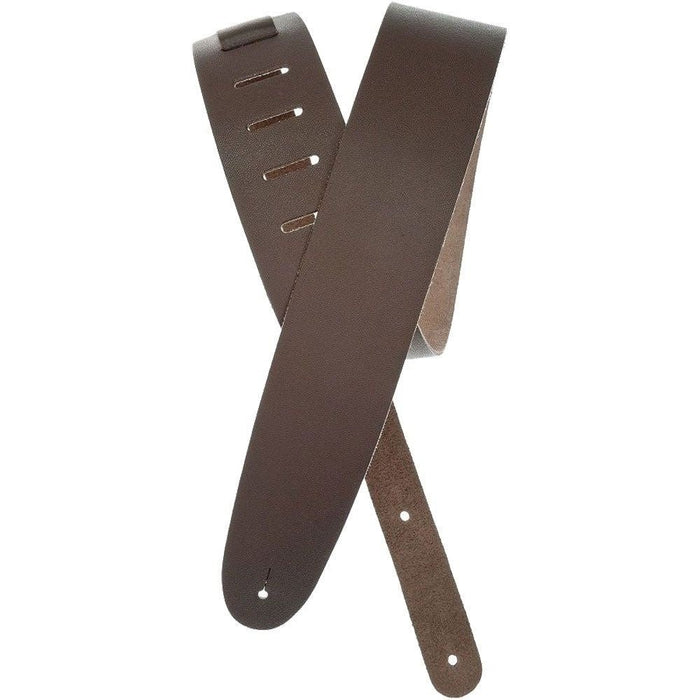 D'Addario Basic Classic Leather Guitar Strap (Brown) (25BL01) - Gsus4