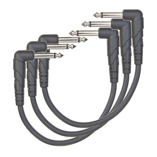 D'Addario Classic Series Patch Cables - Right - Angle to Right - Angle 3 - Pack (6 inches) (PW-CGTP-305) - Gsus4
