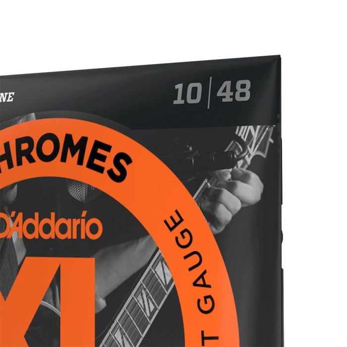 D'Addario ECG23 XL Chromes Flatwound Electric Strings - Extra Light (10 - 48) (ECG23) - Gsus4