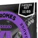 D'Addario ECG24 - 7 XL Chromes Flatwound Electric Strings - 7 - String Jazz Light (11 - 65) (ECG24-7) - Gsus4