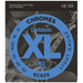 D'Addario ECG25 XL Chromes Flatwound Electric Strings - Light (12 - 52) (ECG25) - Gsus4