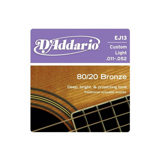 D'Addario EJ13 - 3D Light Gauge 8020 Bronze Acoustic Guitar Strings 3Pack (EJ13-3D) - Gsus4