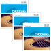 D'Addario EJ16 - 3D Phosphor Bronze Acoustic Guitar Strings 3 - PACK - Light (12 - 53) (EJ16-3D) - Gsus4