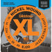 D'Addario EJ21 Nickel Wound Electric Strings w/ Wound 3rd - Jazz Extra Light Set (10 - 49) (EJ20) - Gsus4