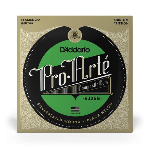 D'Addario EJ25B Pro - Arte Black Nylon Composite Flamenco Guitar Strings (EJ25B) - Gsus4