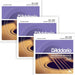 D'Addario EJ26 - 3D Phosphor Bronze Acoustic Guitar Strings 3 - PACK - Custom Light (11 - 52) (EJ26-3D) - Gsus4