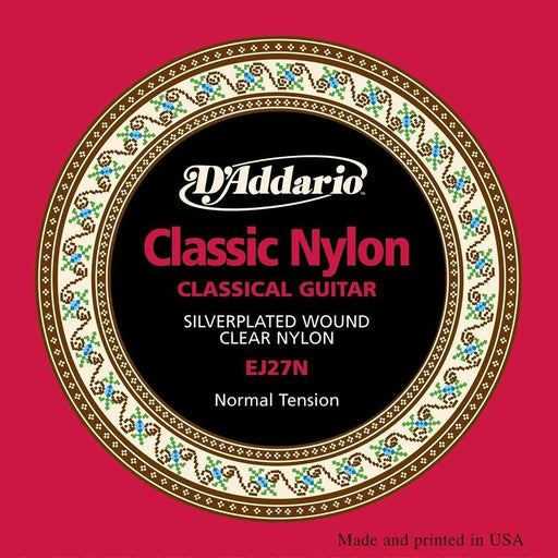 D'Addario EJ27N Student Nylon Classical Guitar Strings (Normal Tension) (EJ27N) - Gsus4