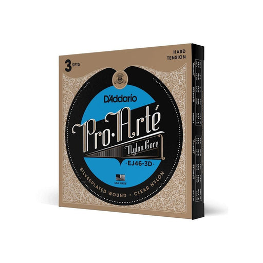 D'Addario EJ46 Pro - Arte Nylon Classical Guitar Strings - (Hard Tension) (3 - Pack) (EJ46-3D) - Gsus4
