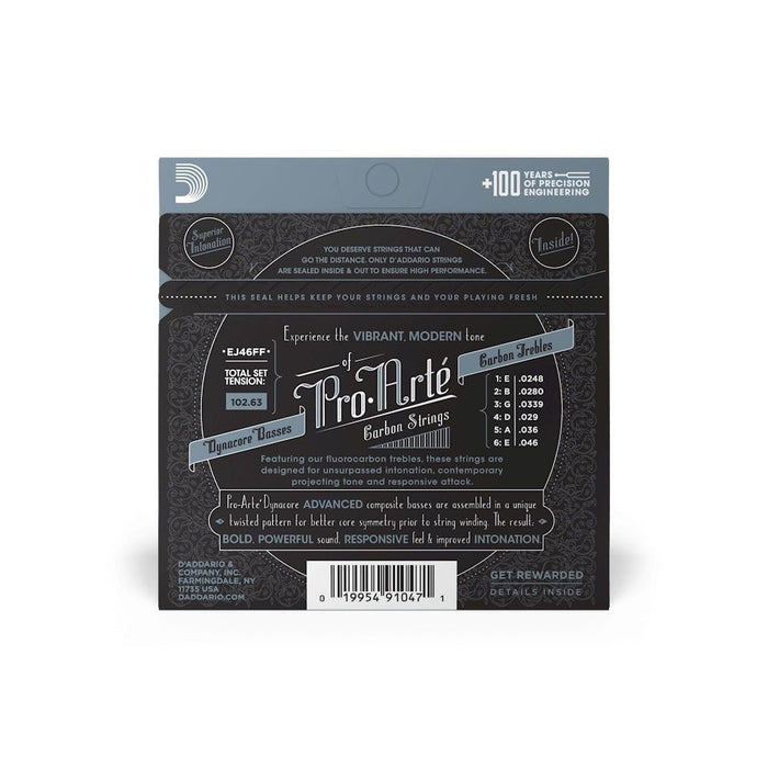 D'Addario EJ46F Pro - Arte Carbon Classical Guitar Strings (Hard Tension) (EJ46FF) - Gsus4