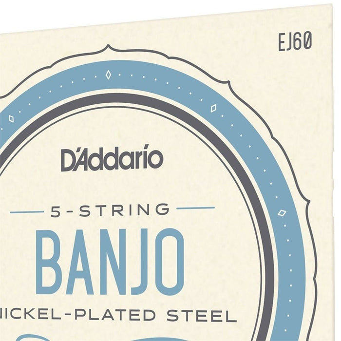 D'Addario EJ60 5 - String Banjo Strings Nickel Light (9 - 20) (EJ60) - Gsus4