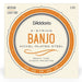 D'Addario EJ61 5 - String Banjo Strings, Nickel, Medium, 10 - 23 (EJ61) - Gsus4