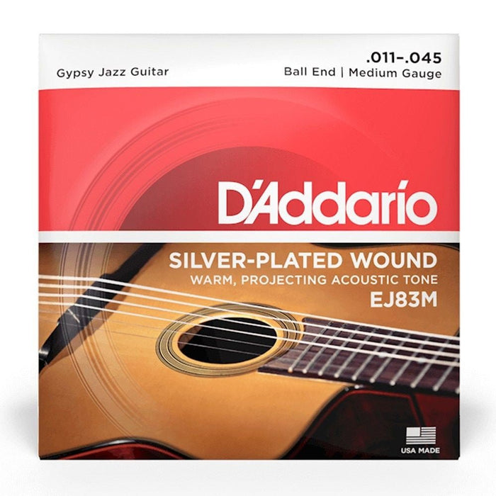 D'Addario EJ83M Gypsy Jazz Acoustic Guitar Strings - Medium (11 - 45) (EJ83M) - Gsus4