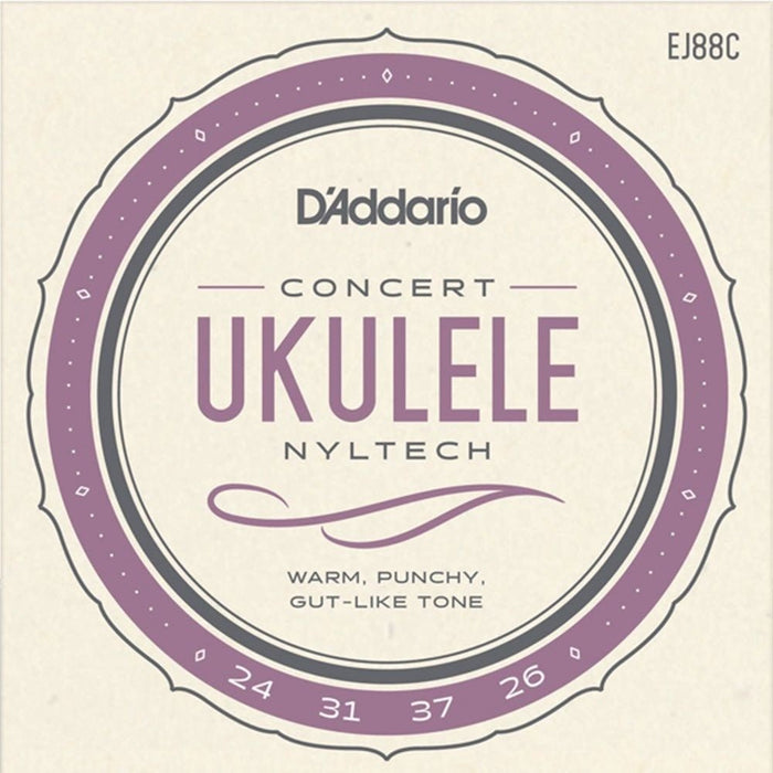 D'Addario EJ88C Nyltech Ukulele Strings Concert (EJ88C) - Gsus4