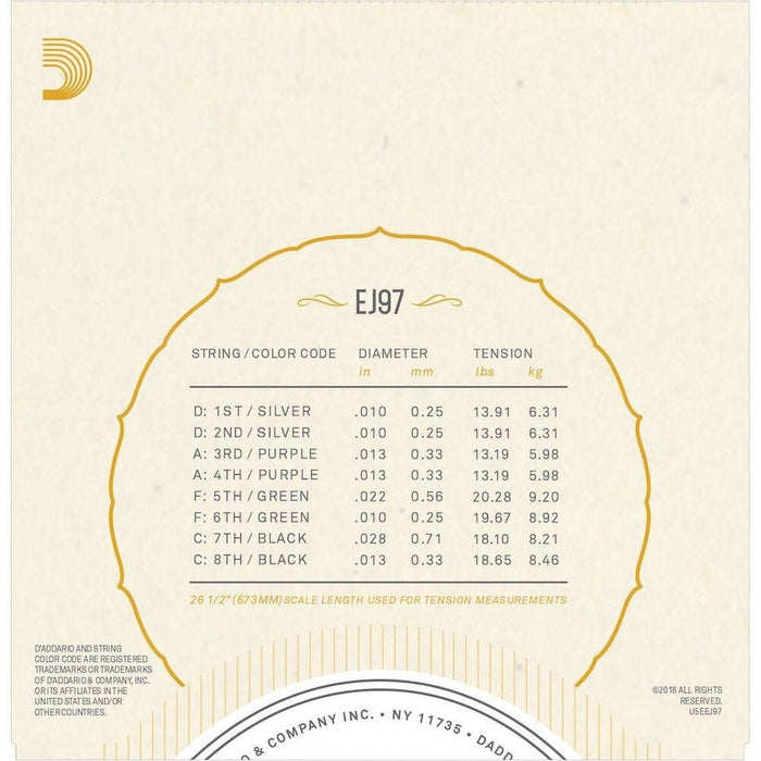 D'Addario EJ97 Greek Bouzouki (EJ97) - Gsus4