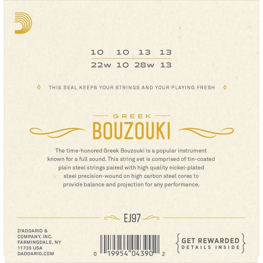 D'Addario EJ97 Greek Bouzouki (EJ97) - Gsus4
