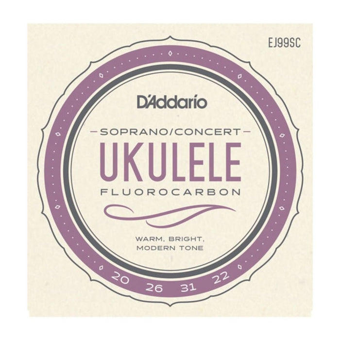 D'Addario EJ99SC Pro - Arte Carbon Ukulele Strings Soprano / Concert (EJ99SC) - Gsus4