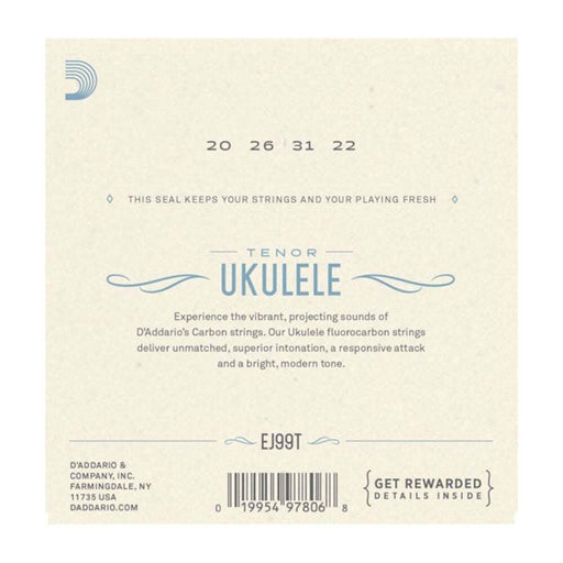 D'Addario EJ99T ProArte Carbon Ukulele Strings Tenor (EJ99T) - Gsus4