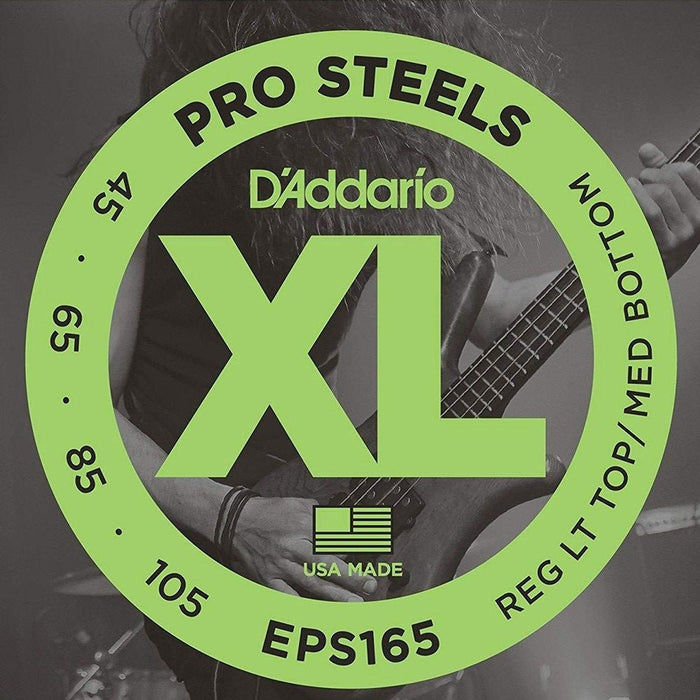 D'Addario EPS165 XL Prosteels Bass Guitar Strings - Custom Light Long Scale (45 - 105) (EPS165) - Gsus4