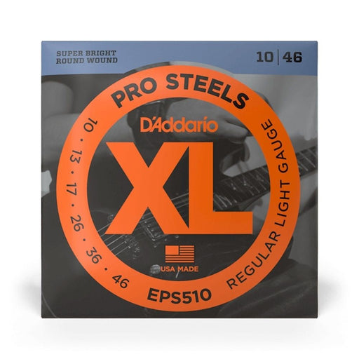 D'Addario EPS510 XL Pro Steels Electric Guitar Strings - Regular Light (10 - 46) (EPS510) - Gsus4