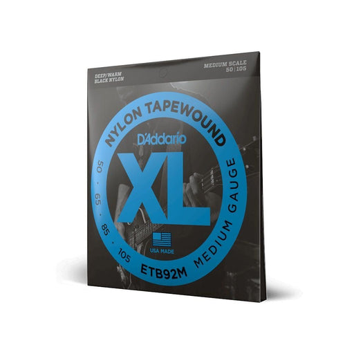 D'Addario ETB92M Nylon Tapewound Bass Guitar Strings - Medium Scale (50 - 105) (ETB92M) - Gsus4
