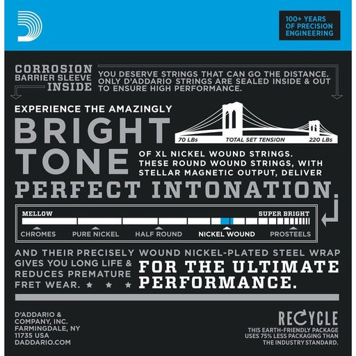 D'Addario EXL110 - 3D Nickel Wound Electric Guitar Strings 3 - PACK - Regular Light (10 - 46) (EXL110-3D) - Gsus4