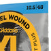 D'Addario EXL110+ Nickel Wound Electric Guitar Strings - Regular Light (10.5 - 48) (EXL110+) - Gsus4