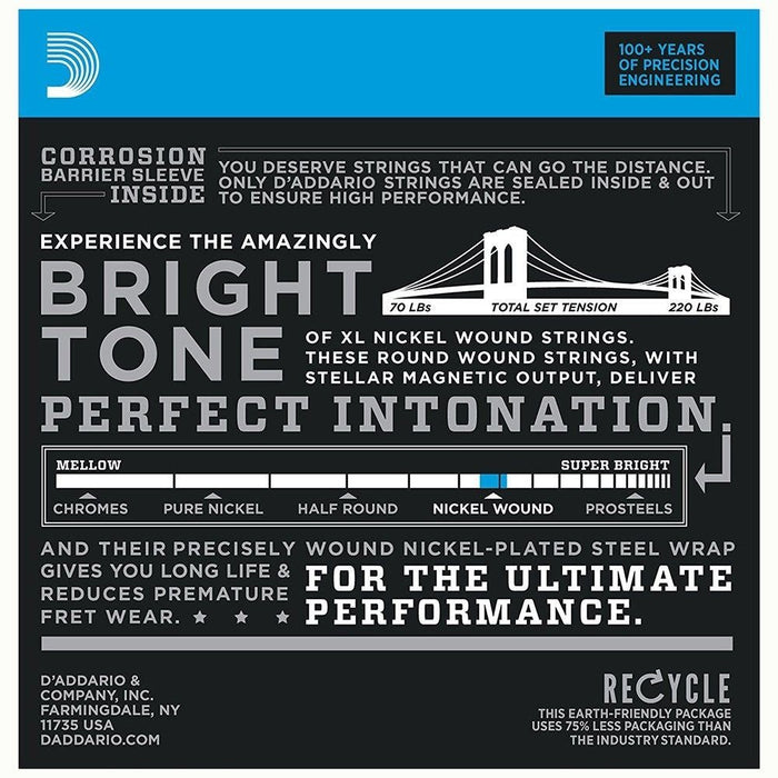 D'Addario EXL120 - 3D Nickel Wound Electric Guitar Strings 3 - PACK - Super Light (9 - 42) (EXL120-3D) - Gsus4