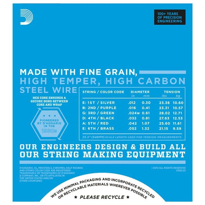 D'Addario EXL125 Nickel Wound Electric Strings - Super Light Top / Regular Bottom (9 - 46) (EXL125) - Gsus4