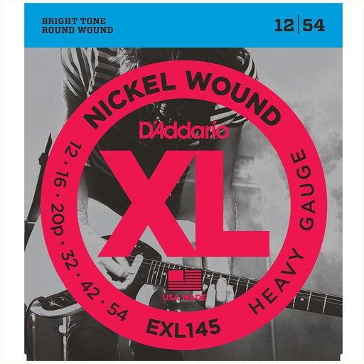 D'Addario EXL145 Nickel Wound Electric Strings w/ Plain 3rd - Heavy (12 - 54) (EXL145) - Gsus4