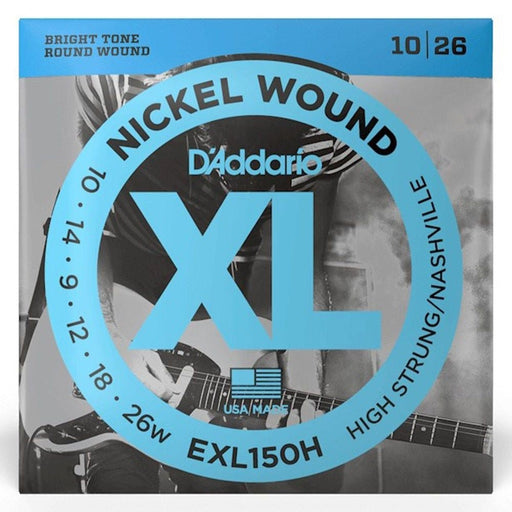 D'Addario EXL150H Nickel Wound Electric Guitar Strings, H - S/Nashville Tuning, 10 - 26 (EXL150H) - Gsus4