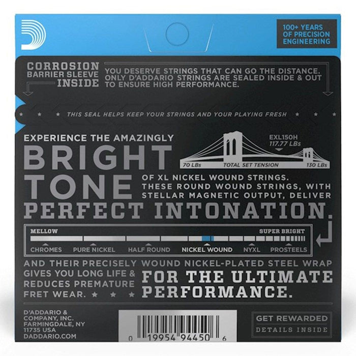 D'Addario EXL150H Nickel Wound Electric Guitar Strings, H - S/Nashville Tuning, 10 - 26 (EXL150H) - Gsus4