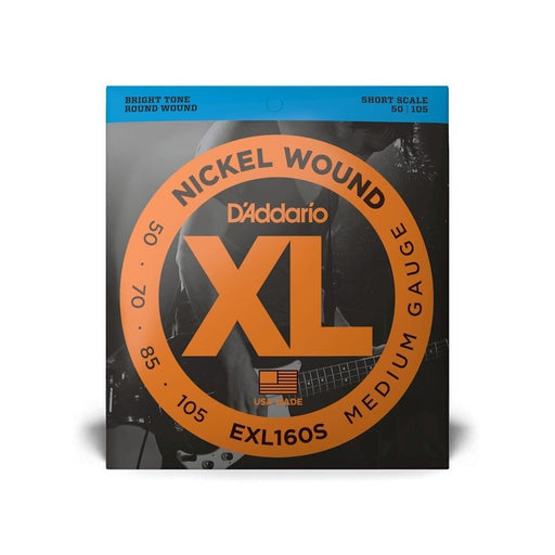 D'Addario EXL160S Nickel Wound Bass Guitar Strings - Short Scale - Medium (50 - 105) (EXL160S) - Gsus4