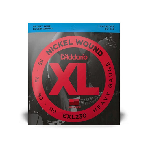 D'Addario EXL230 Nickel Wound Bass Guitar Strings - Long Scale - Heavy (55 - 100) (EXL230) - Gsus4