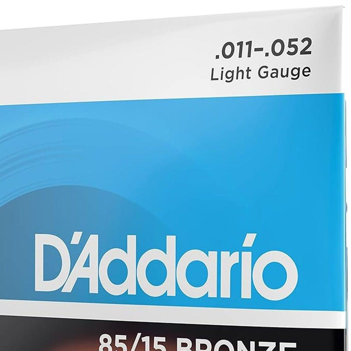 D'Addario EZ910 85/15 Bronze Acoustic Guitar Strings Light (11 - 52) (EZ910) - Gsus4