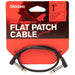 D'Addario Flat Patch Cable - Matching Right - Angle (1ft) (PW-FPRR-01) - Gsus4