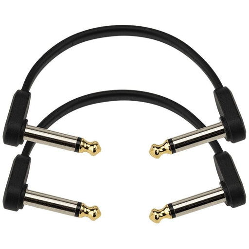 D'Addario Flat Patch Cable - Matching Right - Angle 2 - Pack (4 inches) (PW-FPRR-204) - Gsus4