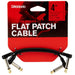 D'Addario Flat Patch Cable - Matching Right - Angle 2 - Pack (4 inches) (PW-FPRR-204) - Gsus4