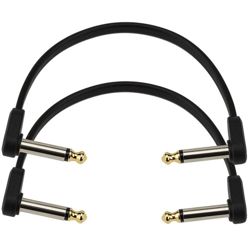 D'Addario Flat Patch Cable - Matching Right - Angle 2 - Pack (6 inches) (PW-FPRR-206) - Gsus4