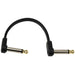 D'Addario Flat Patch Cable - Offset Right - Angle 2 - Pack (4 inches) (PW-FPRR-204OS) - Gsus4