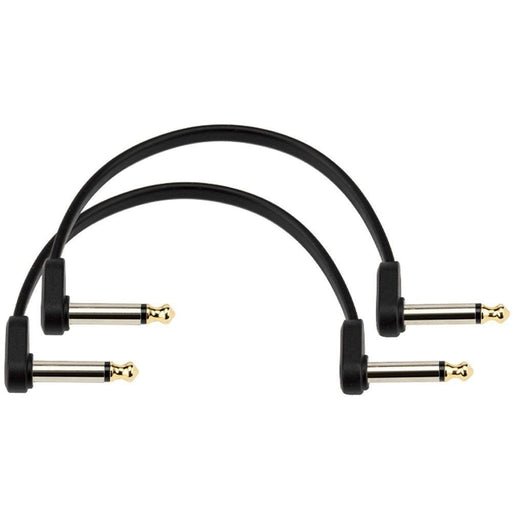 D'Addario Flat Patch Cable - Offset Right - Angle 2 - Pack (6 inches) (PW-FPRR-206OS) - Gsus4