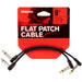 D'Addario Flat Patch Cable - Offset Right - Angle 2 - Pack (6 inches) (PW-FPRR-206OS) - Gsus4