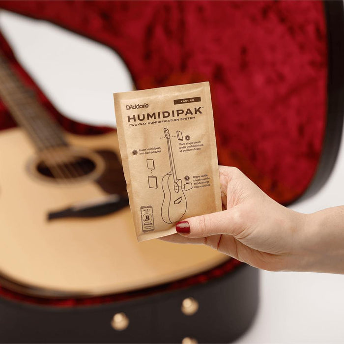 D'Addario | Humidipak ABSORB Pack | 2x Pouch & 3x Packet | Two - Way Humidification System for Acoustic Instruments (Copy) (Copy) (PW - HPK - 04) - Gsus4