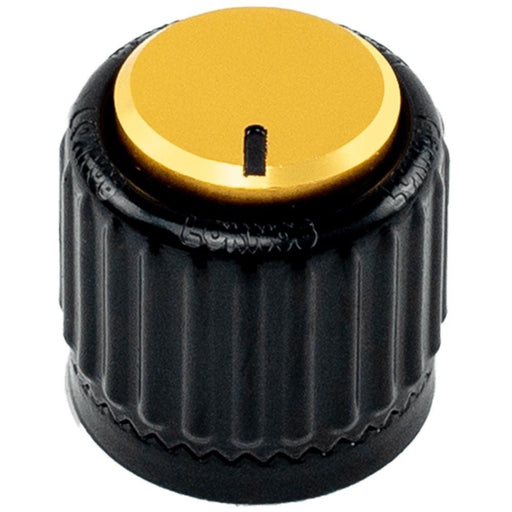 D'Addario LOKNOB (Large Black & Gold Plastic Knob) (PW-LNL-01BG) - Gsus4