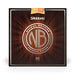 D'Addario NB1256 Nickel Bronze Acoustic Guitar Strings Light Top, Medium Bottom 12 - 56 (NB1256) - Gsus4