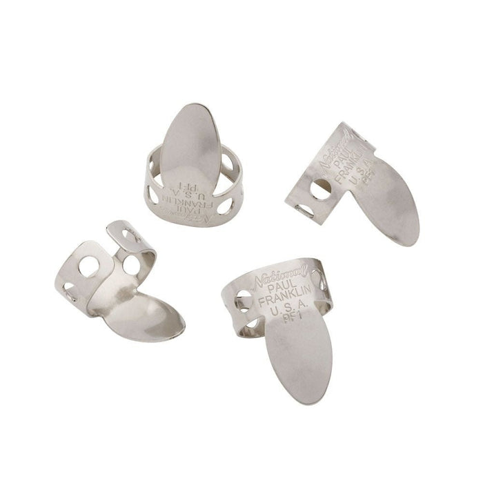 D'Addario NP204PF Paul Franklin National Finger Picks (Nickel) (4 - Pack) (NP2-04PF) - Gsus4