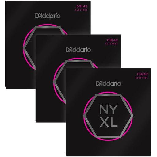 D'Addario NYXL0942 - 3P Nickel Wound Electric Guitar Strings 3 - PACK - Super Light (9 - 42) (NYXL0942-3P) - Gsus4