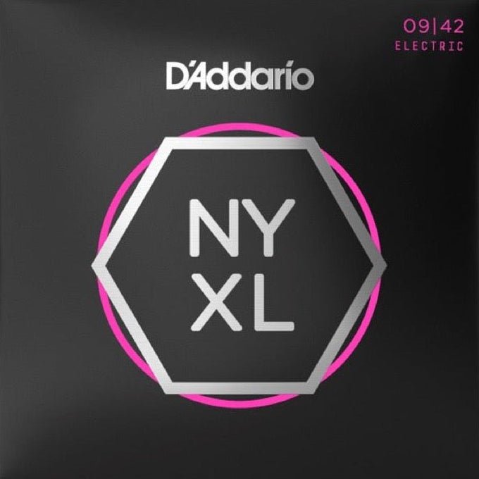 D'Addario NYXL0942 Nickel Wound Electric Guitar Strings - Super Light (9 - 42) (NYXL0942) - Gsus4