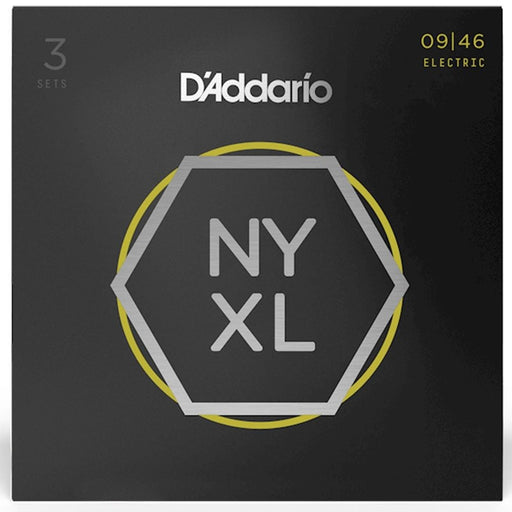 D'Addario NYXL0946 - 3P Nickel Wound Electric Strings Super Lt Top/Reg Bottom (9 - 46) 3 Set (NYXL0946-3P) - Gsus4