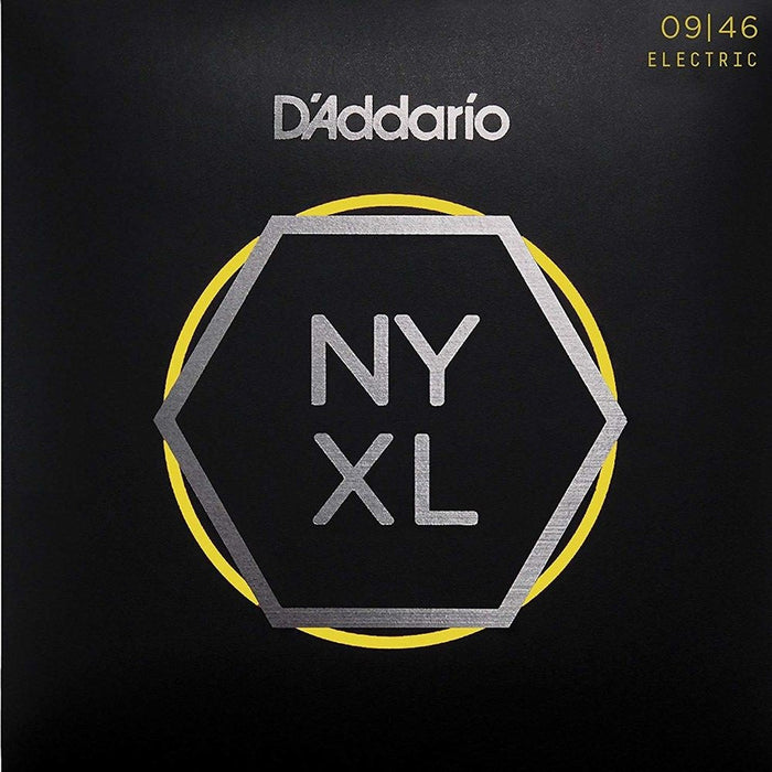 D'Addario NYXL0946 Nickel Wound Electric Strings Super Light Top/Regular Bottom 9 - 46 (NYXL0946) - Gsus4