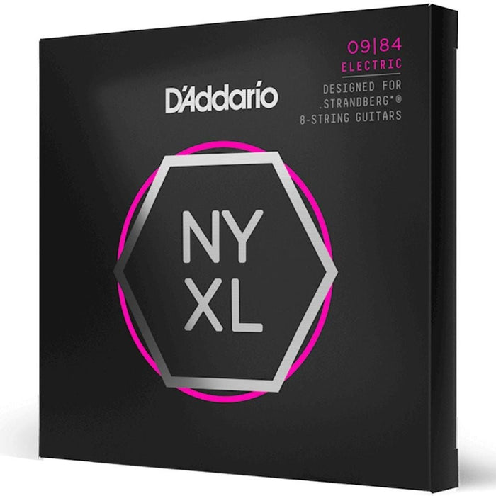 D'Addario NYXL0984SB 8 - String Strandberg Electric Guitar Strings Custom Light 09 - 84 (NYXL0984SB) - Gsus4